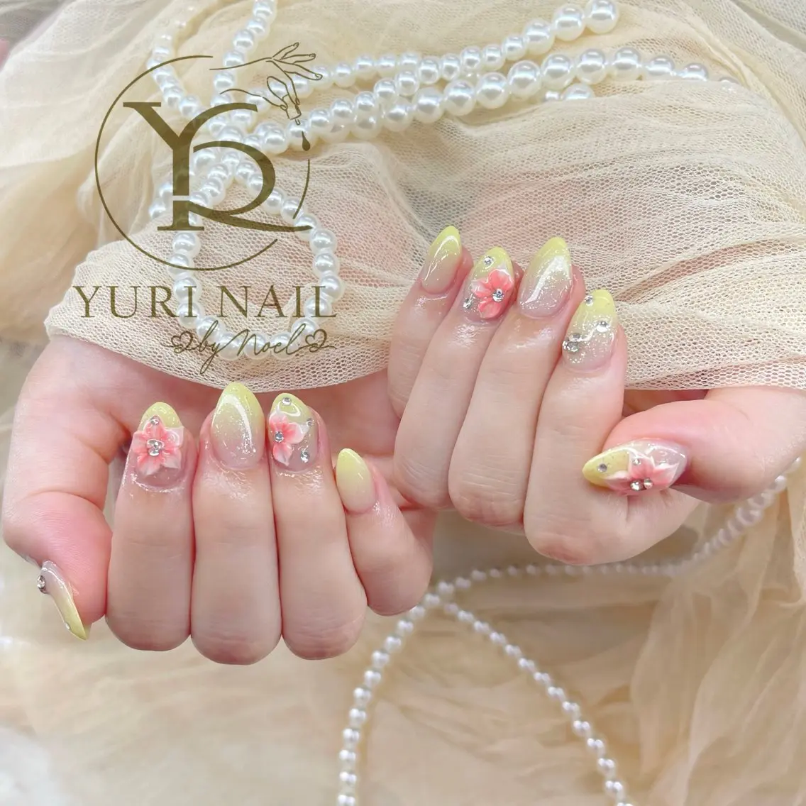 ネイル チークネイル フットネイル フレンチネイル グラデーション キラキラネイル ハンドネイル フットネイル ハンドケア YURI Nail Funabashiのネイルデザイン