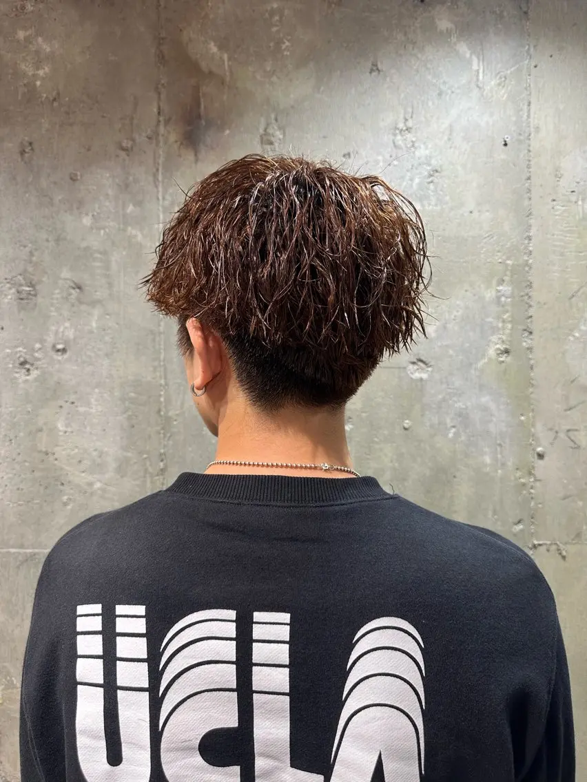 ショート パーマ メンズ メンズパーマ メンズ専門 Ryukiのヘアスタイル