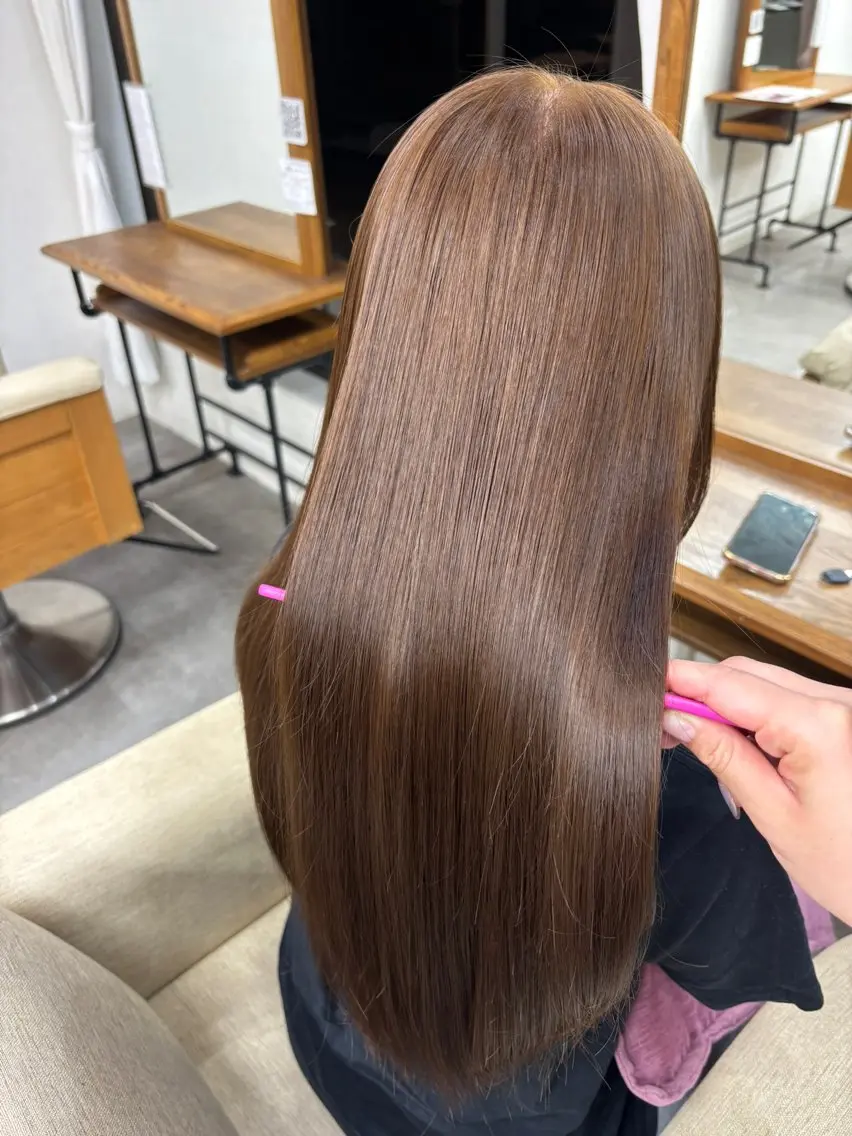 ロング カラー ヘアカラー トリートメント ブリーチカラー🎀 Himariのヘアスタイル