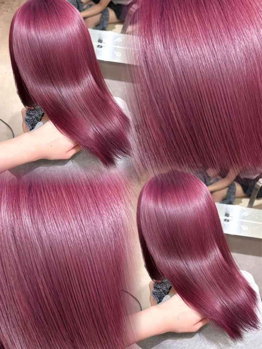 ロング カラー ヘアカラー トリートメント 🤍ハイトーン/原宿 渋谷/Kanau🥀のヘアスタイル