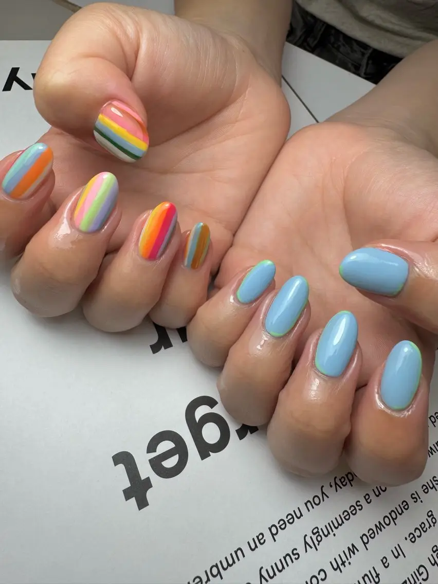 ネイル 夏ネイル ハンドネイル 白日-hakubi nail-のネイルデザイン