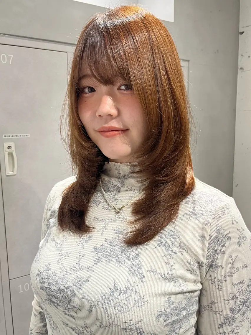 セミロング レイヤーカット Juna✂️ レイヤー / ボブのヘアスタイル