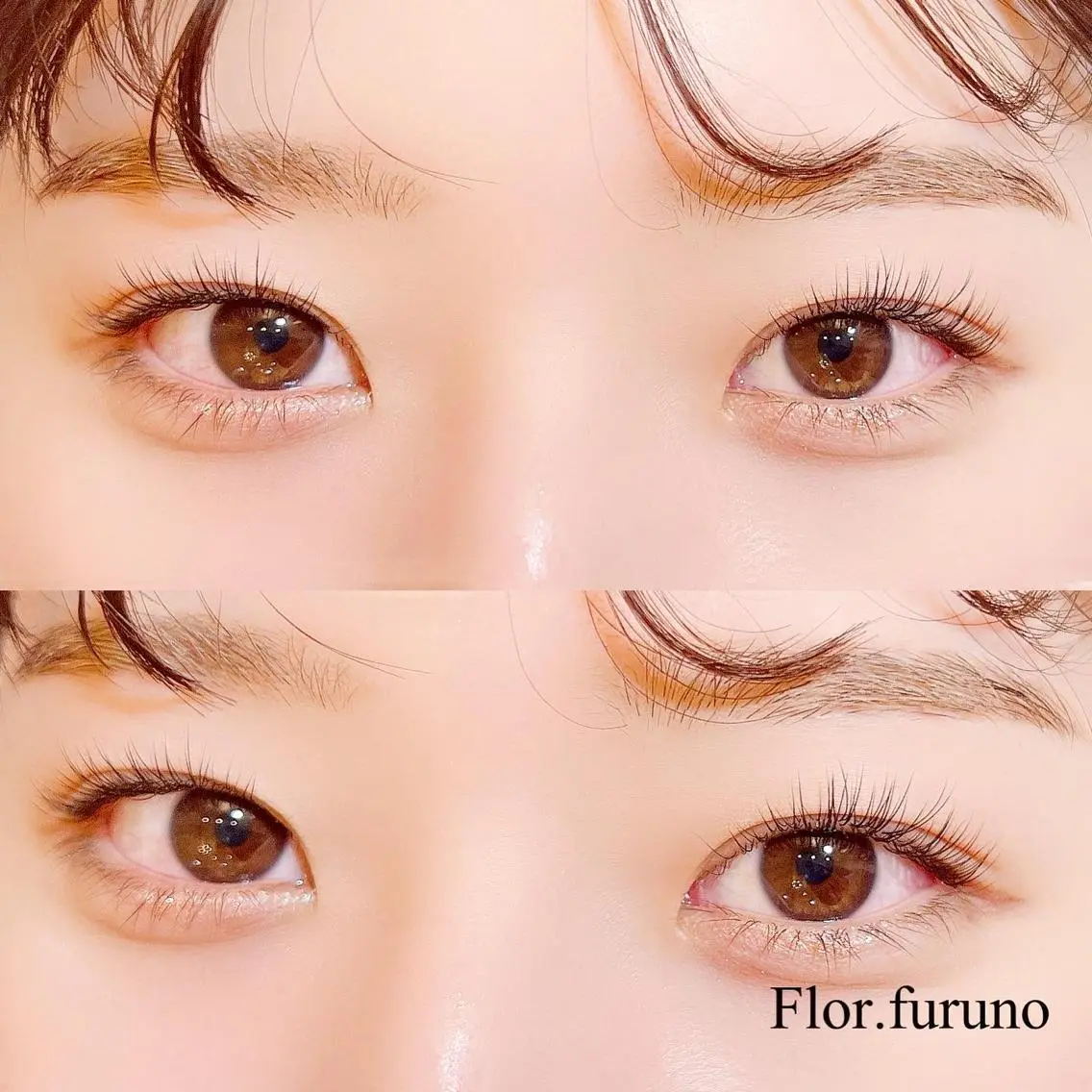 マツエク・マツパ アイブロウ パリジェンヌラッシュリフト Flor上大岡 *フルノ リナ*のマツエク・マツパデザイン