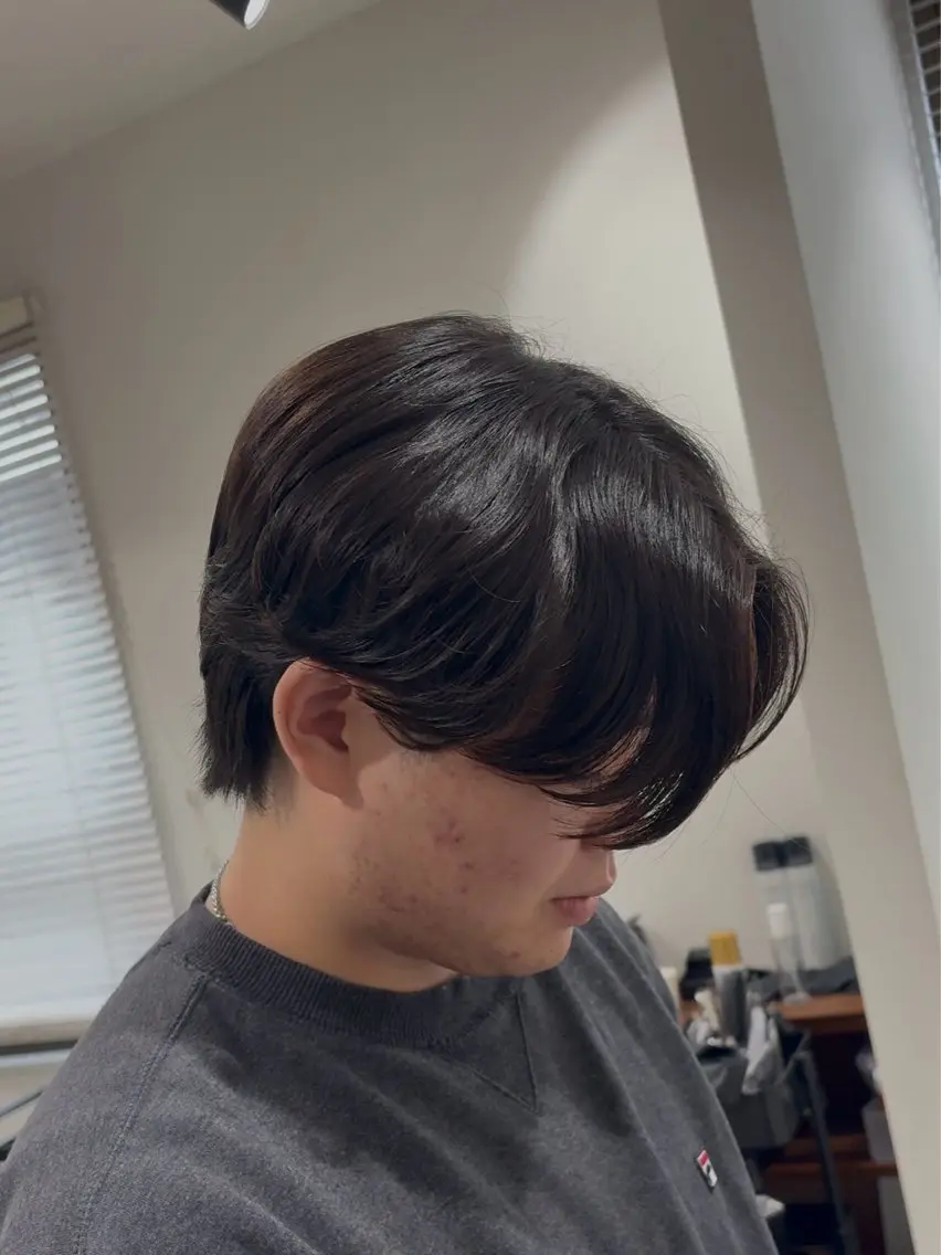 パーマ メンズ メンズパーマ ニュアンスパーマ カット パーマ メンズパーマ/メンズ ショート/渡辺将功のヘアスタイル