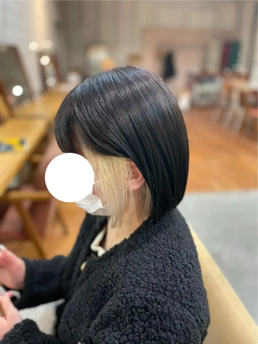 ミディアム カラー イヤリングカラー 髪質改善・美髪矯正✨ YOIKU🎀ちさとのヘアスタイル