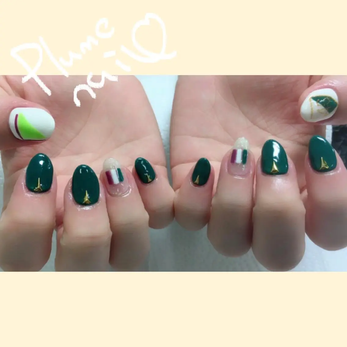 ネイル キラキラネイル 韓国ネイル 春ネイル ストーンネイル 冬ネイル その他 plume nail ☆韓国ネイルのネイルデザイン