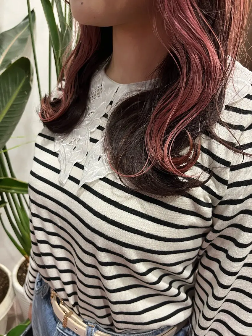 ロング カラー インナーカラー ヘアカラー トリートメント 🫧ハイトーン/ ブリーチ🫧白石航汰のヘアスタイル