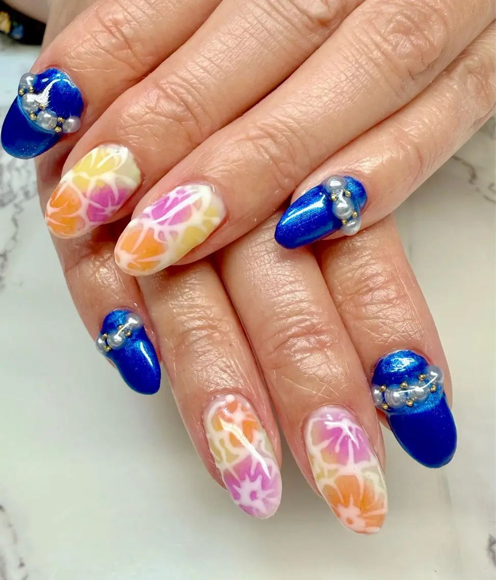 ネイル アニマル柄 アートネイル チークネイル フレンチネイル 氷ネイル・うるうるネイル Mai’s nailのネイルデザイン