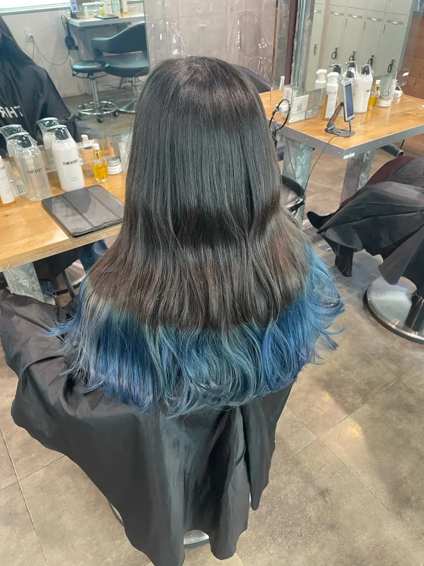 ロング ヘアカラー ハイトーン 横浜💞ミオのヘアスタイル