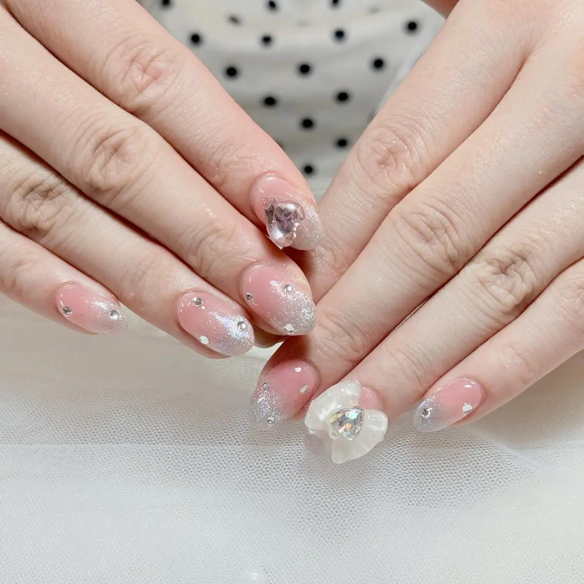 ネイル ハンドネイル 🎀nana🫧 ワンホンネイル🎀のネイルデザイン