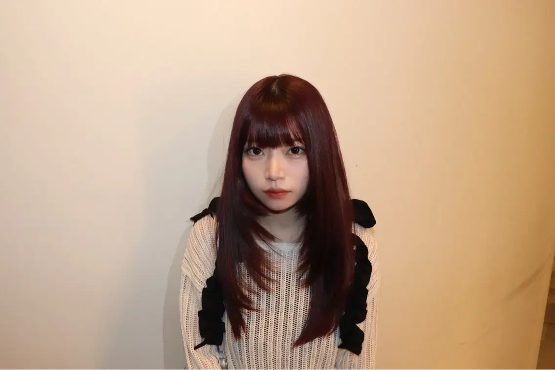 ロング カラー ヘアカラー トリートメント AIRA/ブリーチ ‪/透明感カラーのヘアスタイル