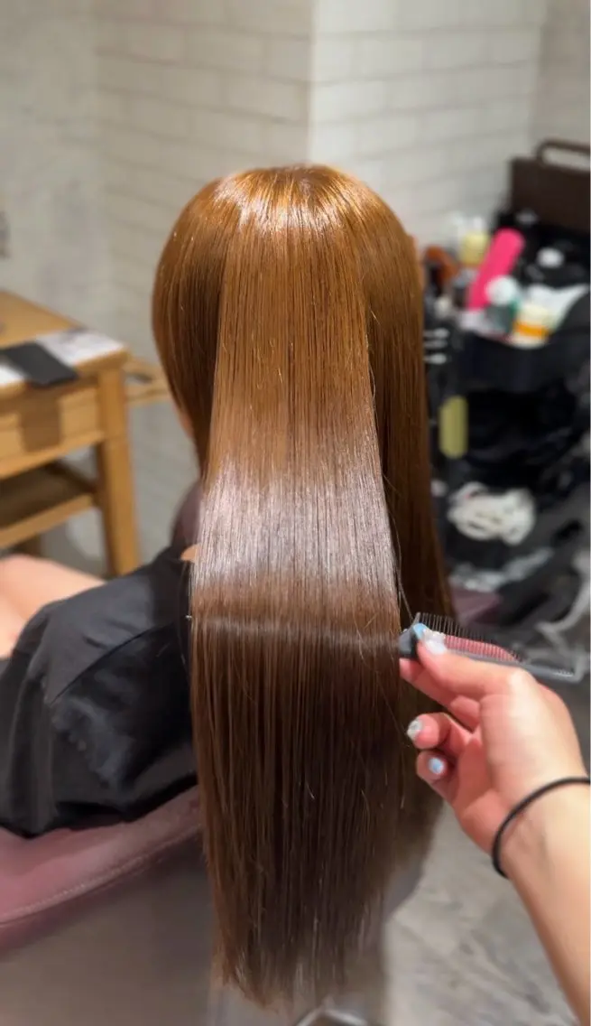 ロング カラー カット ヘアカラー 乃空/★縮毛矯正✩* /うる艶(.⩊<)☆のヘアスタイル