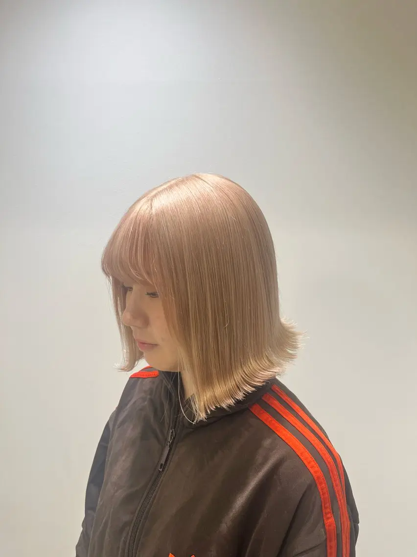 ミディアム ブリーチカラー特化 美容師/𝕐𝕌𝕀のヘアスタイル