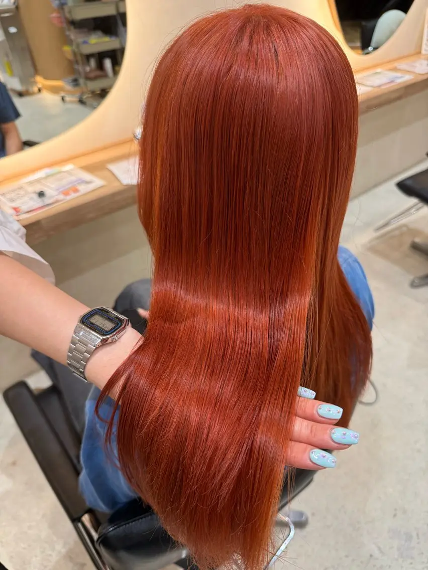 カラー ヘアカラー トリートメント ハイトーンベージュ カラー/さら🎀のヘアスタイル