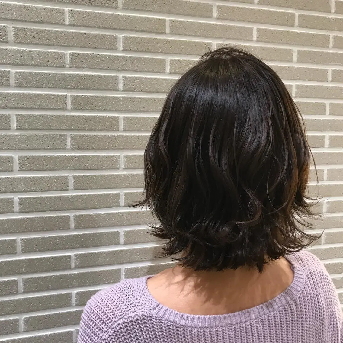 ミディアム カット ヘアカラー トリートメント 植田 菜月のヘアスタイル