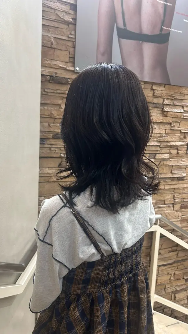 ミディアム カラー レイヤーカット カット ヘアカラー MIYUU心優/ ナチュラルヘアのヘアスタイル