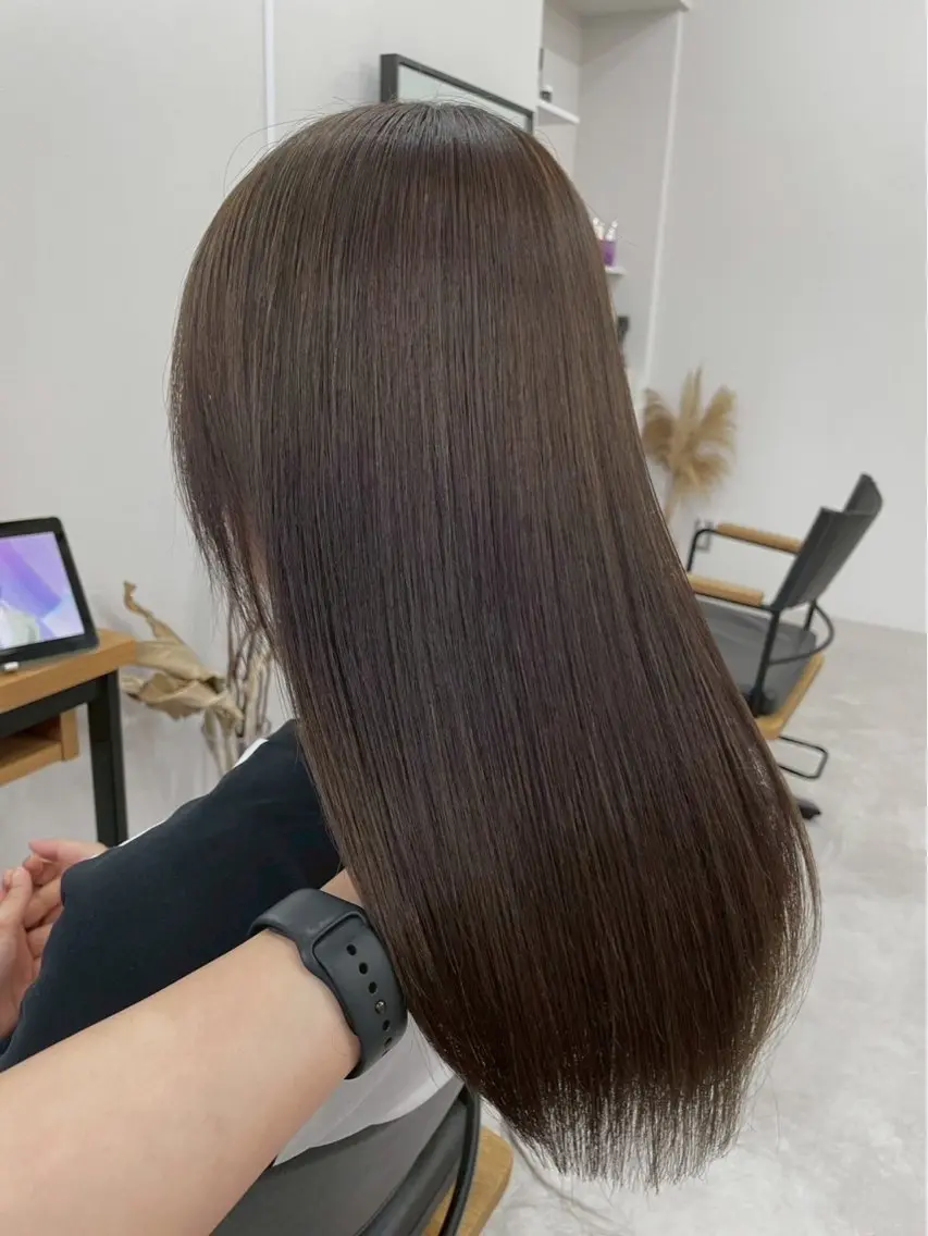 ロング ショートボブ ボブ ハイライト 髪質改善 レイヤーカット カット ヘアカラー suzu ハイトーン/レイヤーのヘアスタイル