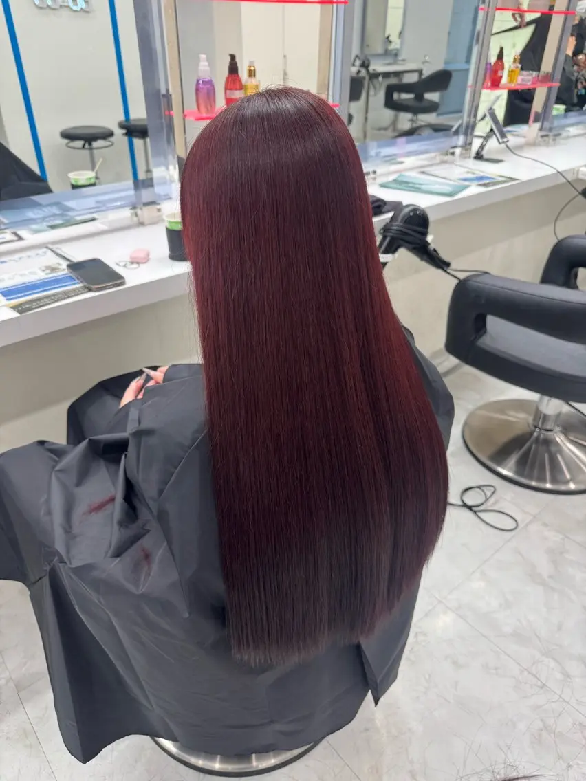 ロング カット ヘアカラー トレンド暖色/ sayaka🍒のヘアスタイル