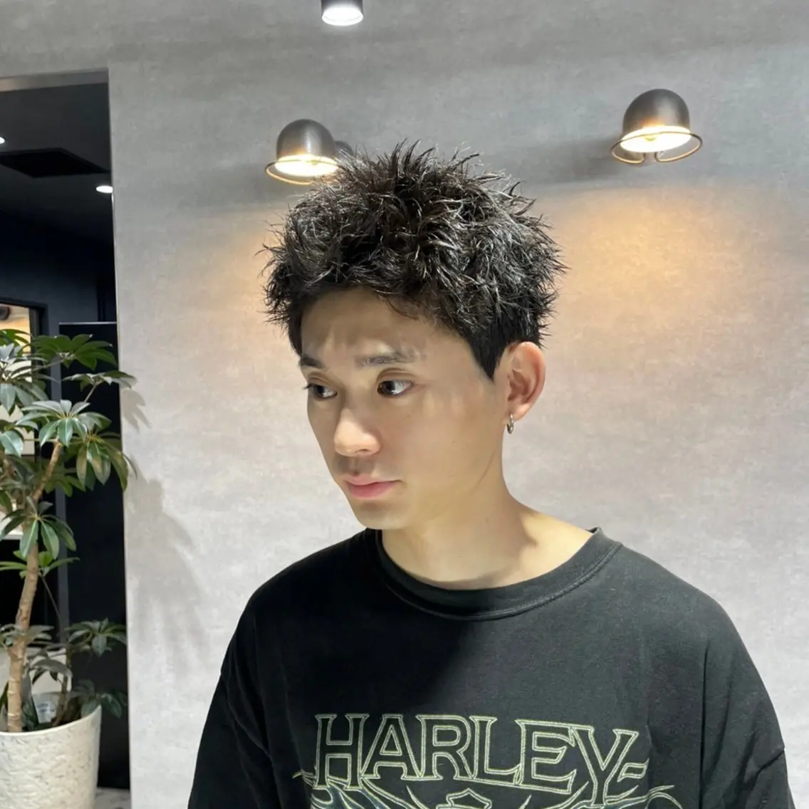 ショート カラー パーマ メンズ カット ヘッドスパ ヘアセット 🔥メンズ 特化🔥菊水皐暉🔥のヘアスタイル