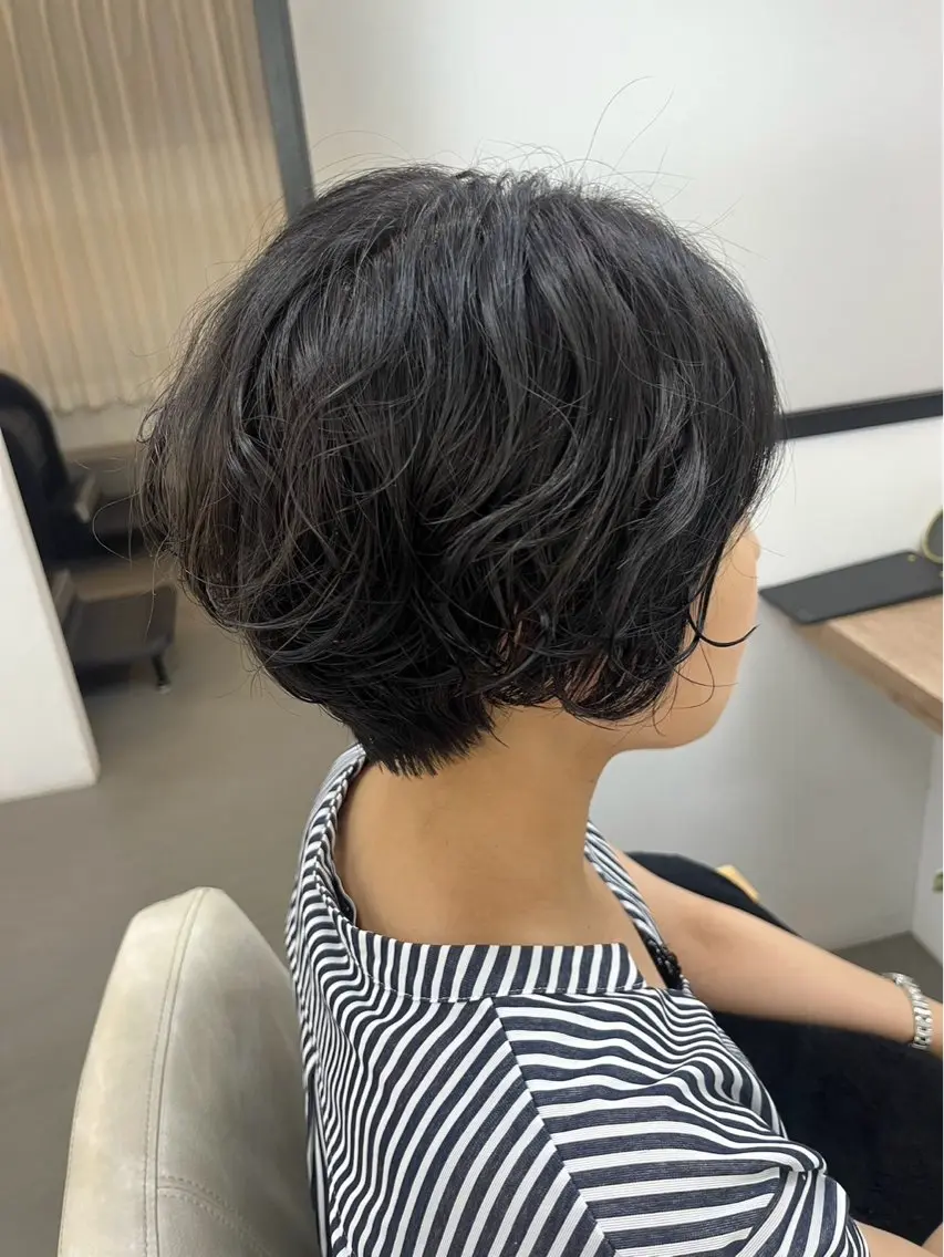 ショート パーマ カットモデル募集中 💇🏻　福田彩南のヘアスタイル