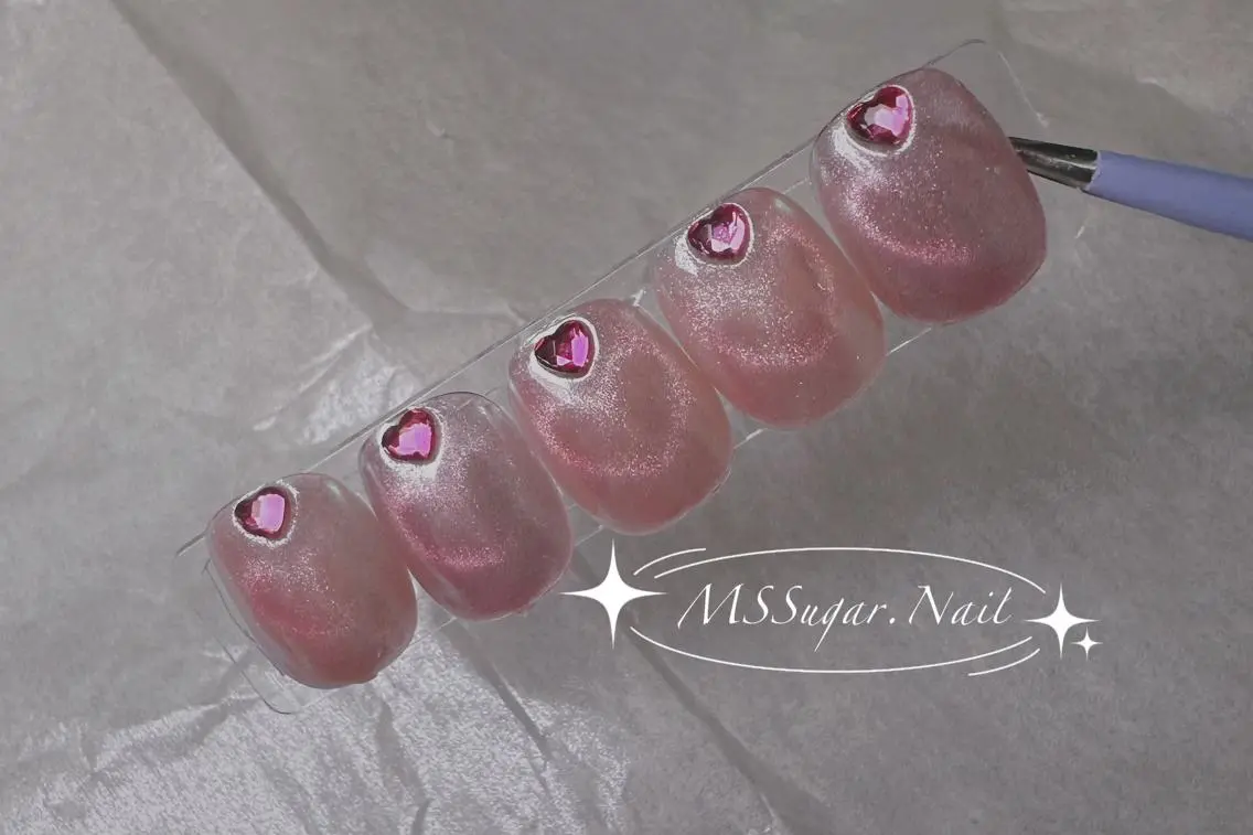 ネイル ロングネイル マグネットネイル スカルプネイル ネイルチップ ワンホンネイル MSSugar Nailのネイルデザイン