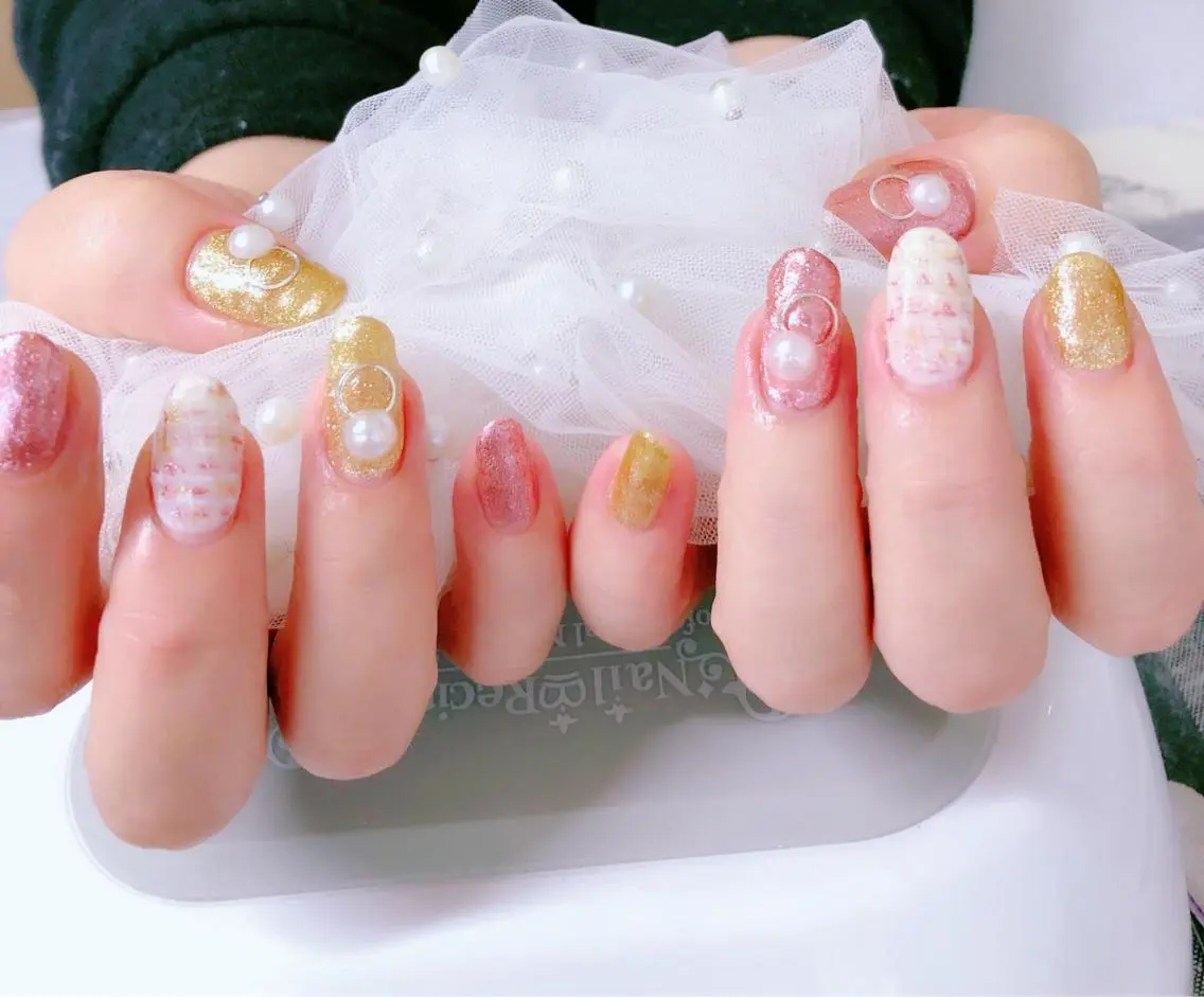 ネイル ハンドネイル マジック ミラーのネイルデザイン