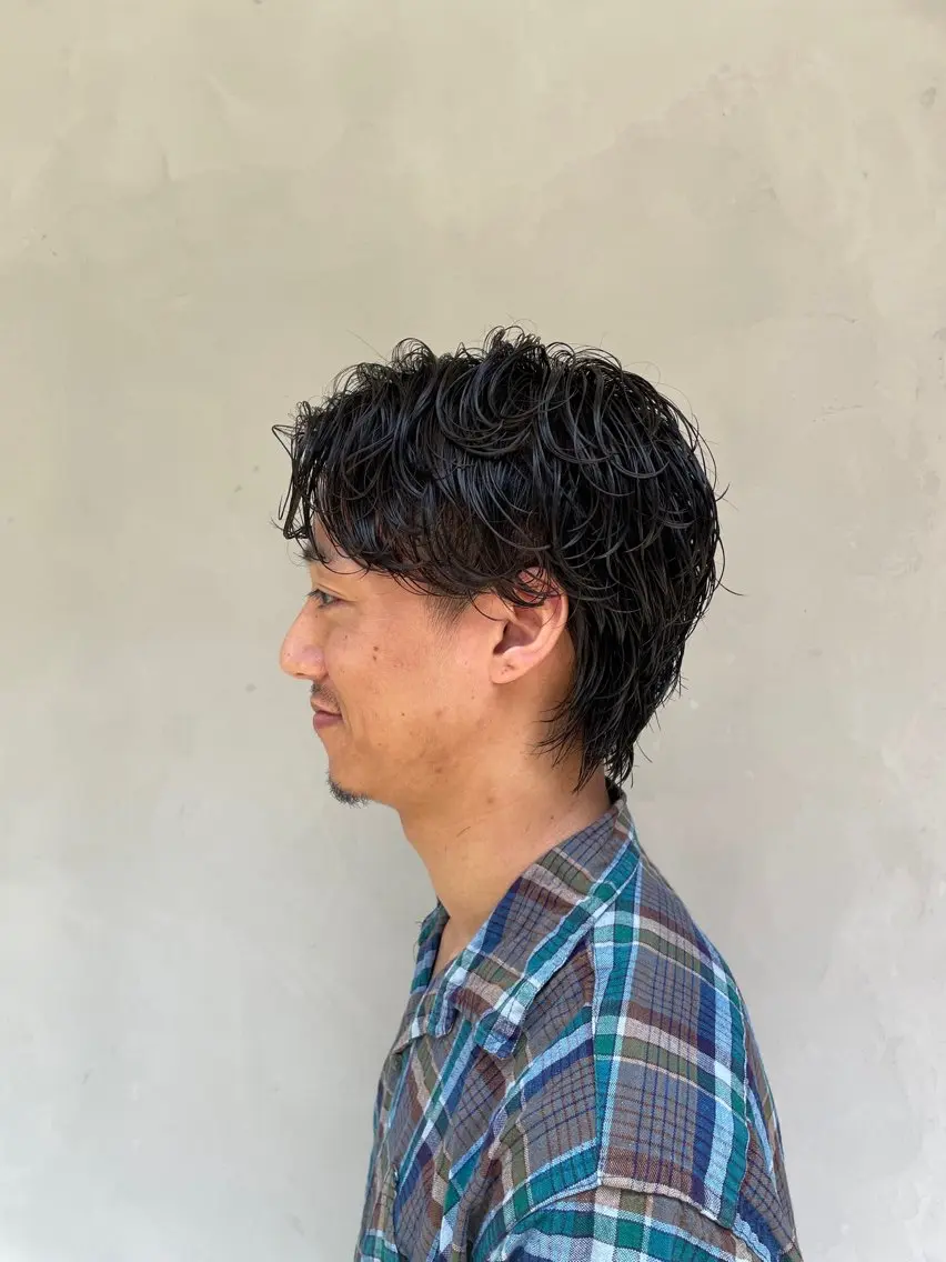 パーマ メンズ カット パーマ 畠山 渚のヘアスタイル