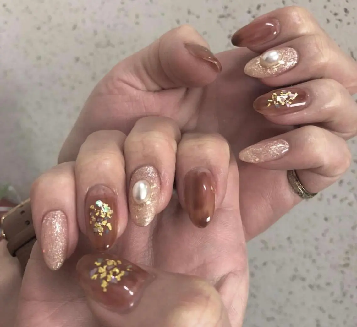 ネイル パラあり！フィルイン 美フォルムのネイルデザイン