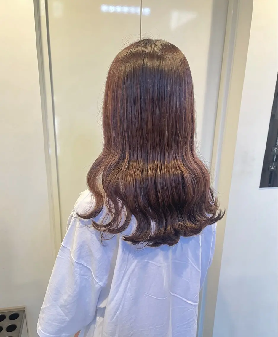 ロング カラー ヘアアレンジ ピンクカラー HIMENO🫧 stylist🤍のヘアスタイル