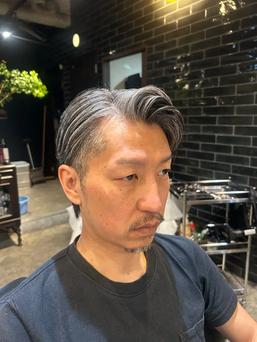 ショート パーマ メンズ メンズパーマ 大崎 慎也のヘアスタイル