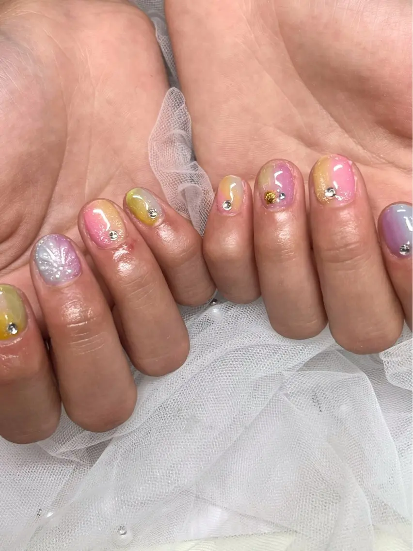 ネイル ハンドネイル なんば7nail YUZUHAのネイルデザイン