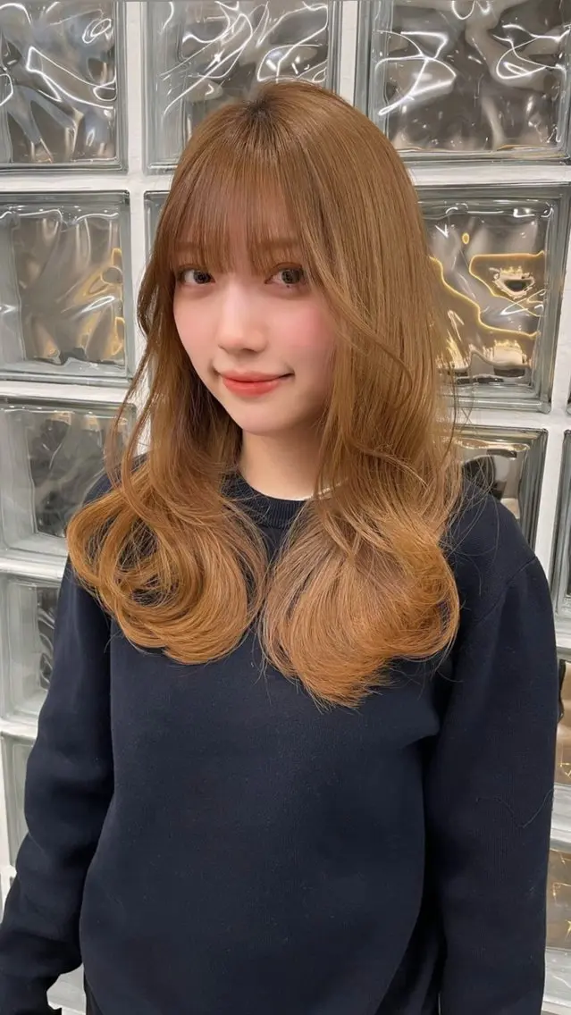 ミディアム ヘアカラー 艶々ブリーチ職人🎀 あげは💖のヘアスタイル