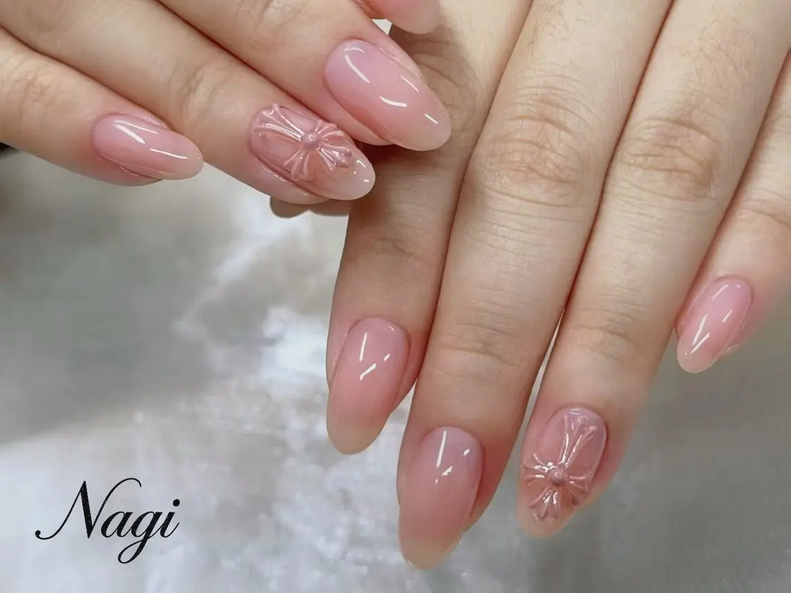 ネイル オフィスネイル シンプルネイル Nagi  Nail 本山のネイルデザイン