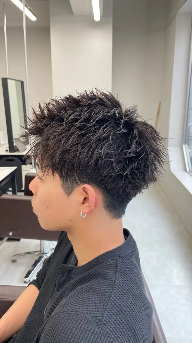 ショート パーマ メンズ カット パーマ メンズ特化AMITY SHINGOのヘアスタイル