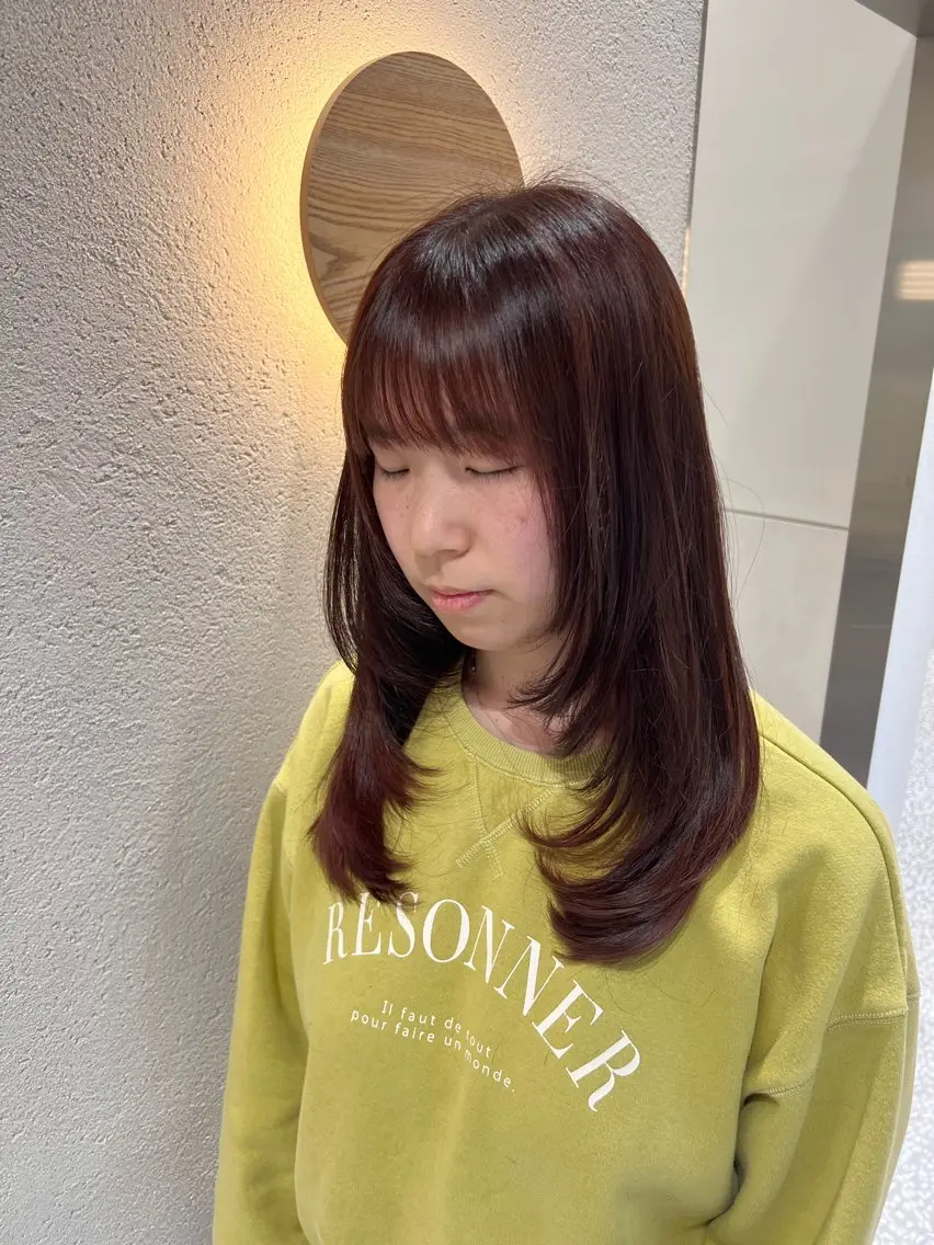 セミロング ✅似合わせ レイヤーカット梅澤徹のヘアスタイル