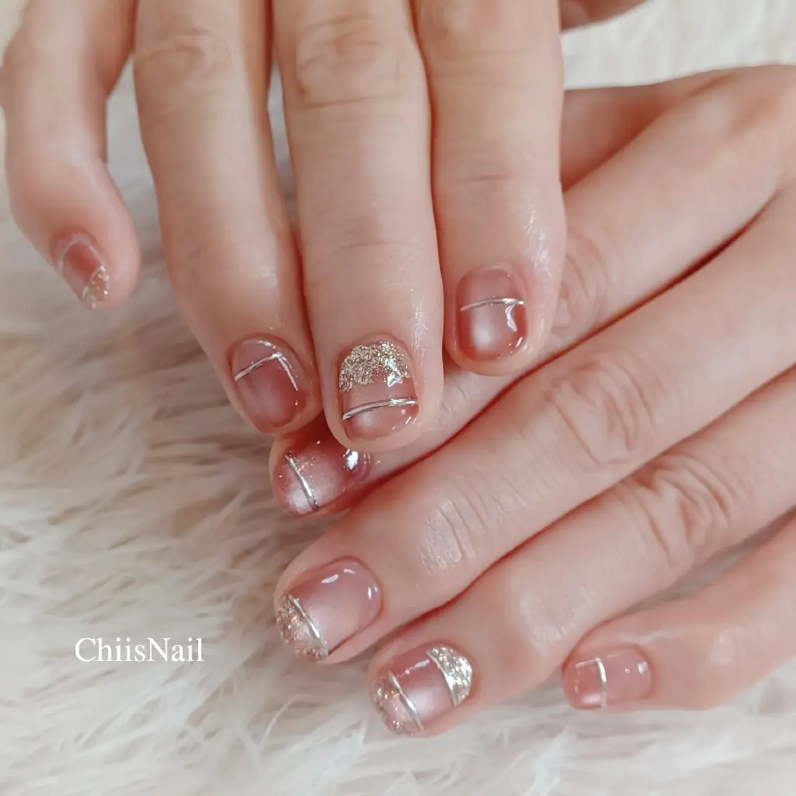 ネイル マグネットネイル オフィスネイル ChiisNail チィズネイルのネイルデザイン