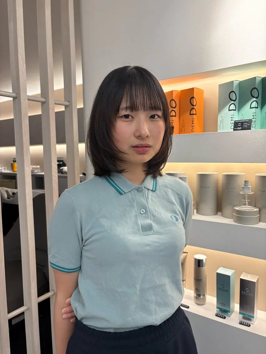 ミディアム タケダ ホノカのヘアスタイル