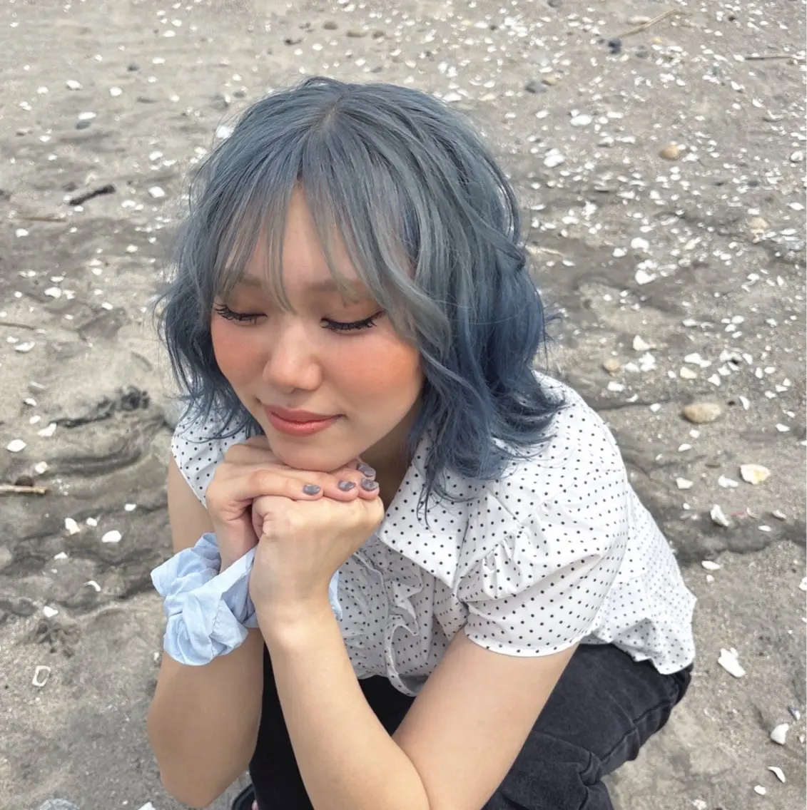 ミディアム ヘアカラー Gritter / mayuのヘアスタイル