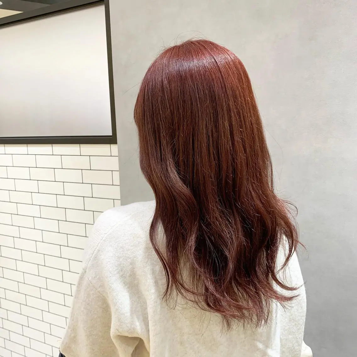 セミロング ヘアカラー トリートメント 佐々木 優衣のヘアスタイル