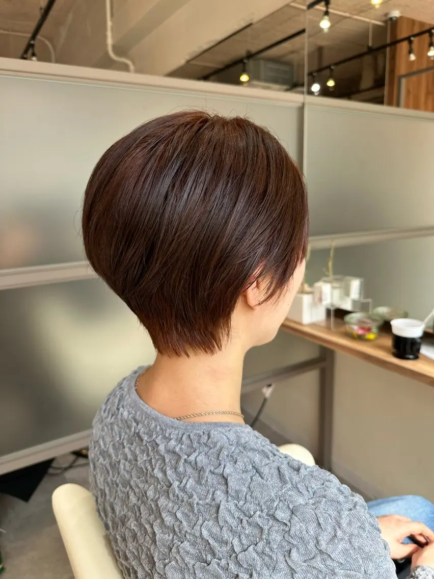 ショート カラー ショートヘア MAI/髪質改善/ 幹細胞トリートメントのヘアスタイル