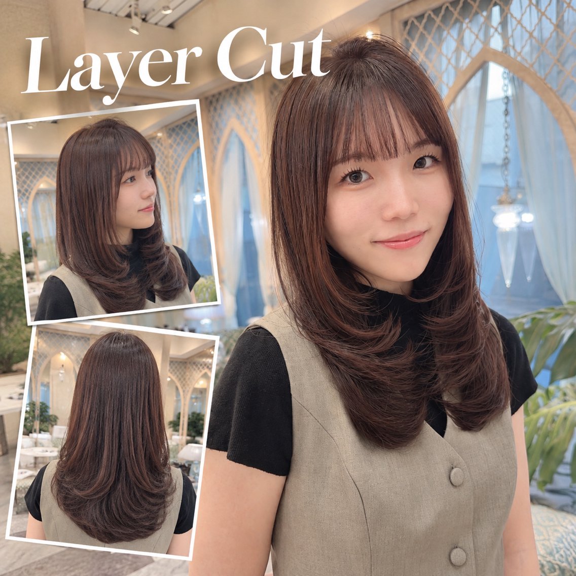 ミディアム カラー カット ヘアカラー トリートメント ブリーチなしカラー Honokaのヘアスタイル