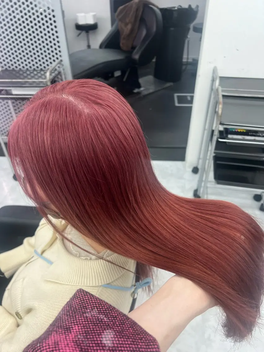 ロング カラー 💖似合わせカラー レイヤー💖縮毛矯正のヘアスタイル