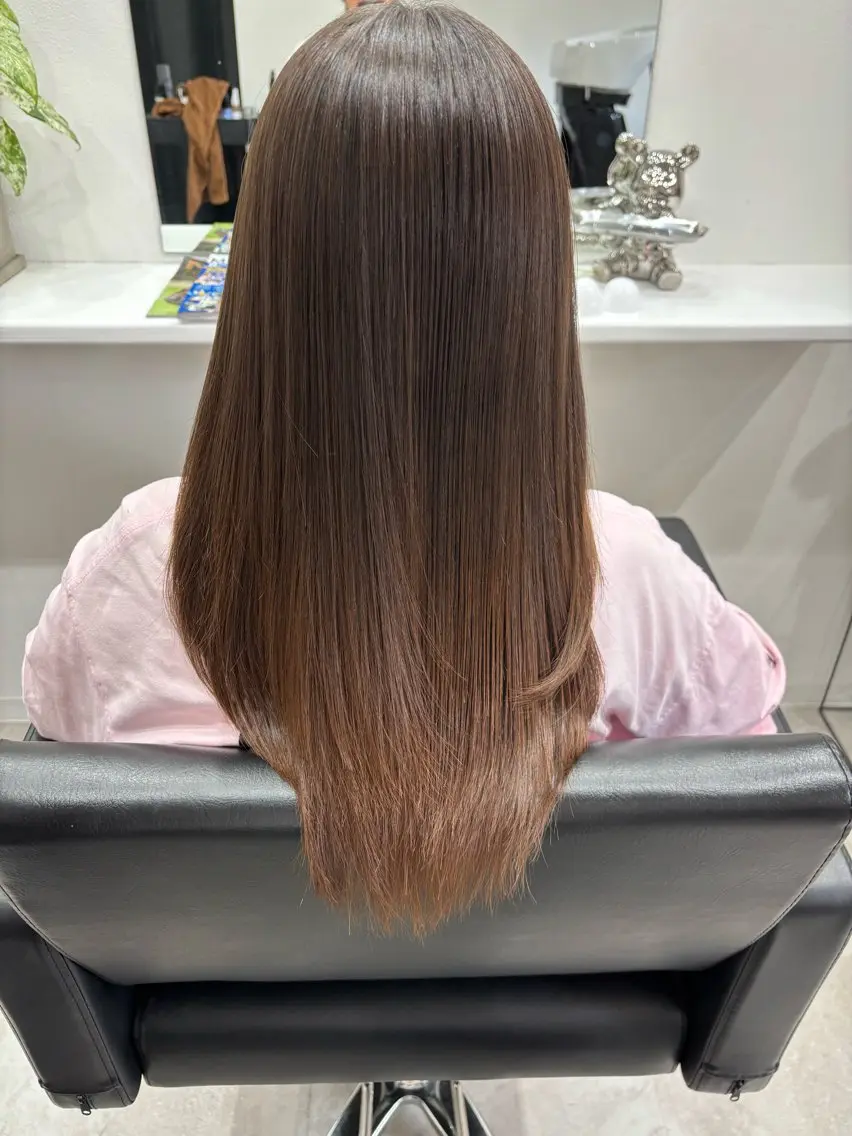 ロング カット 縮毛矯正 トリートメント Lumo Yu-kiのヘアスタイル