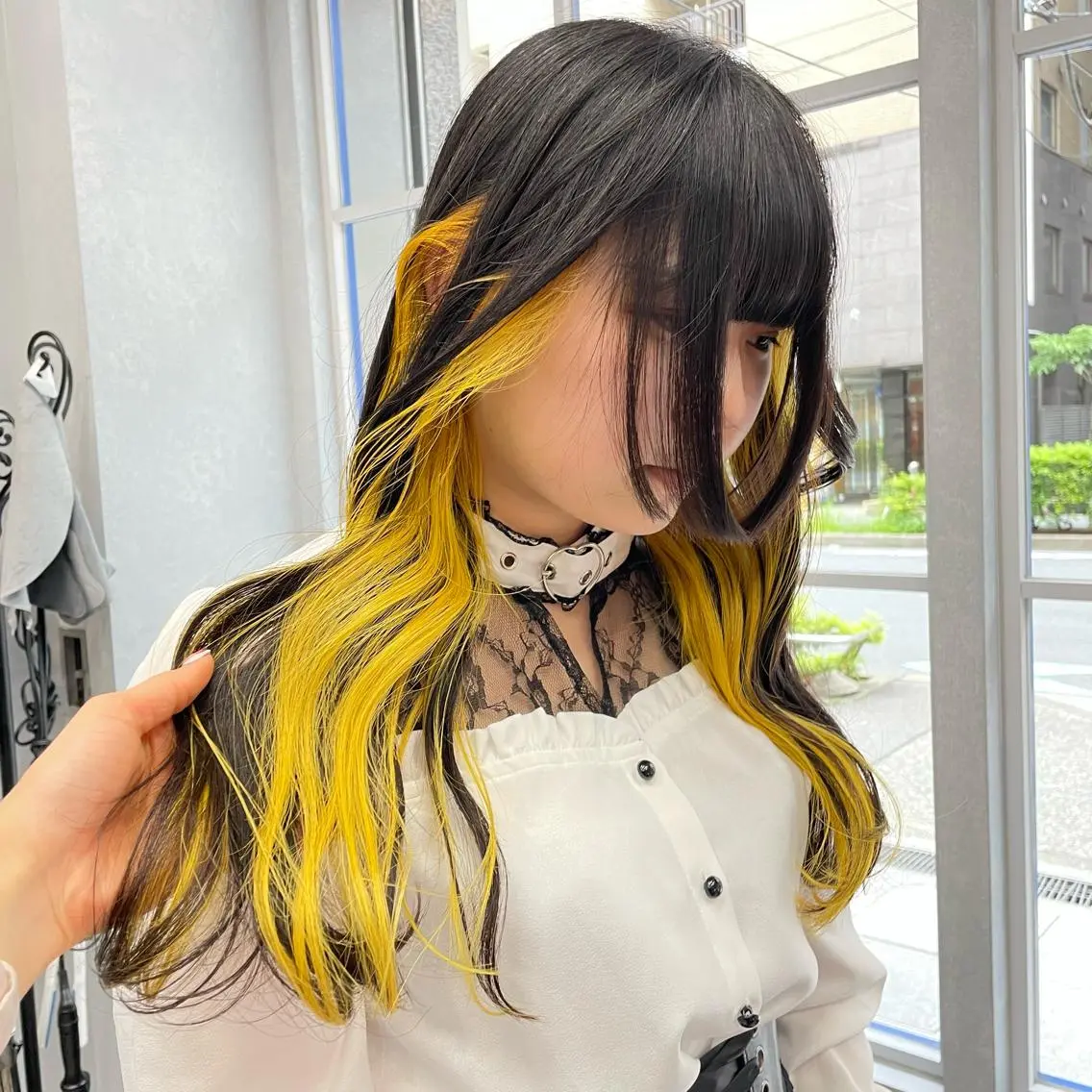 🫧🐳✂️似合わせデザインカット+🎨インナーカラー💫(ブリーチ込み)🫧🐳の写真