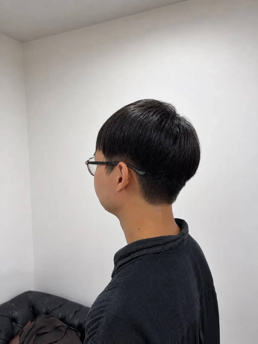 ショート メンズ マッシュ 飯田 深雪のヘアスタイル