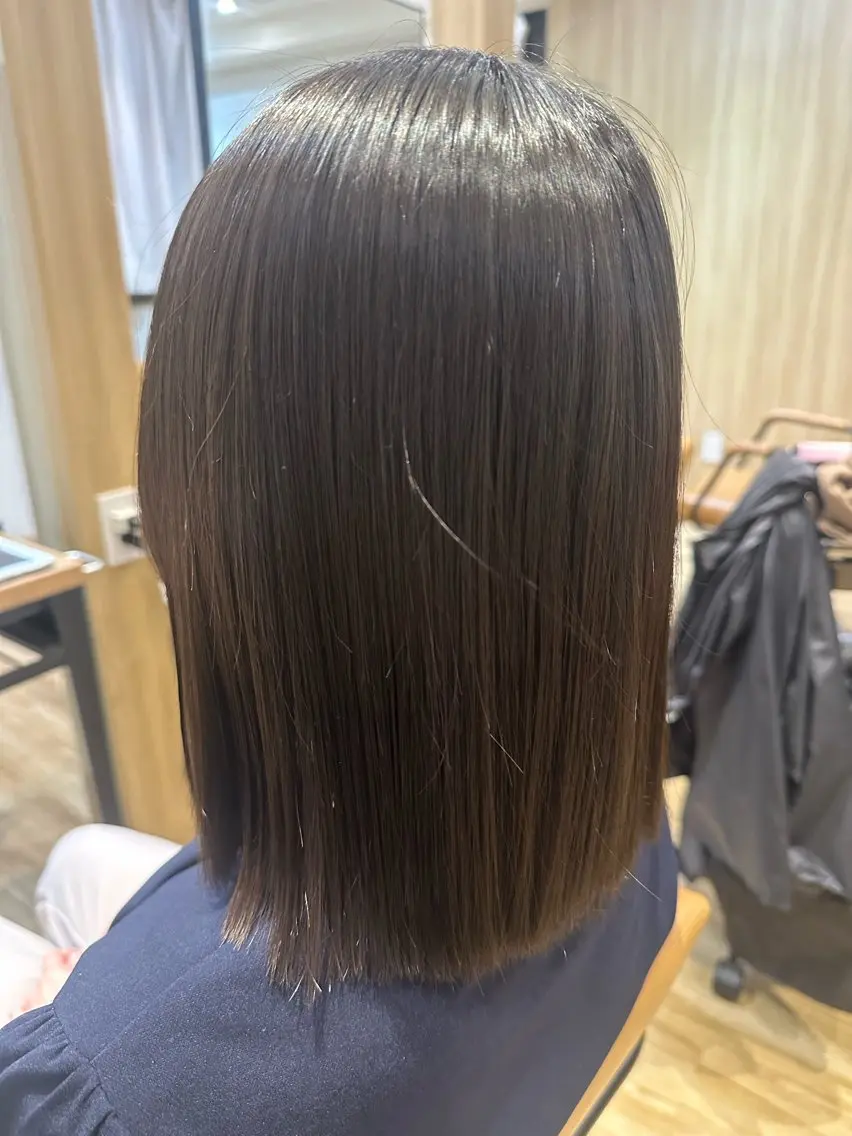 ミディアム パーマ カット 縮毛矯正 トリートメント ✨✂️Nori ✂️✨のヘアスタイル