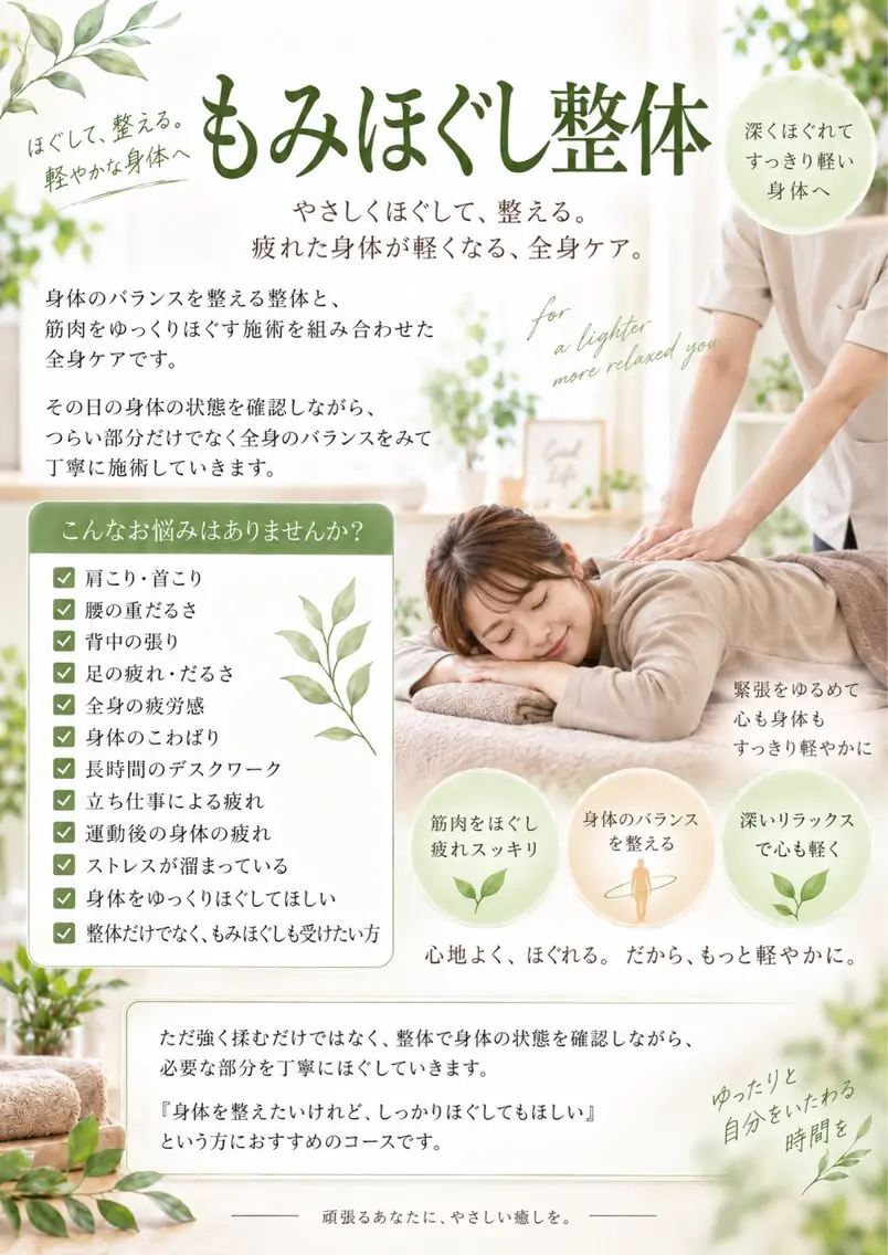 リラク プライベート整体 サロン ひかりのエステ・リラクイメージ