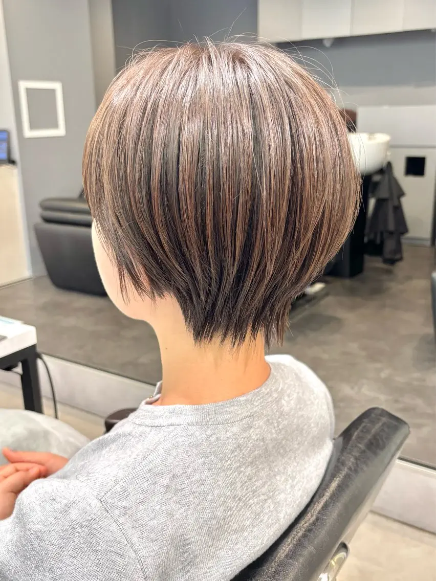 ショート カラー ショートヘア カット ヘアカラー トリートメント ハイライト/ショート /ボブ/RYOHEIのヘアスタイル