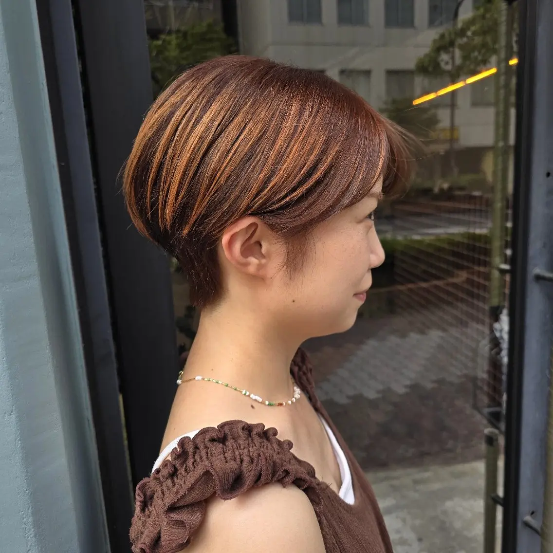 カラー ショート ヘアカラー ハヤシ マユ ✂ 府中美容室のヘアスタイル