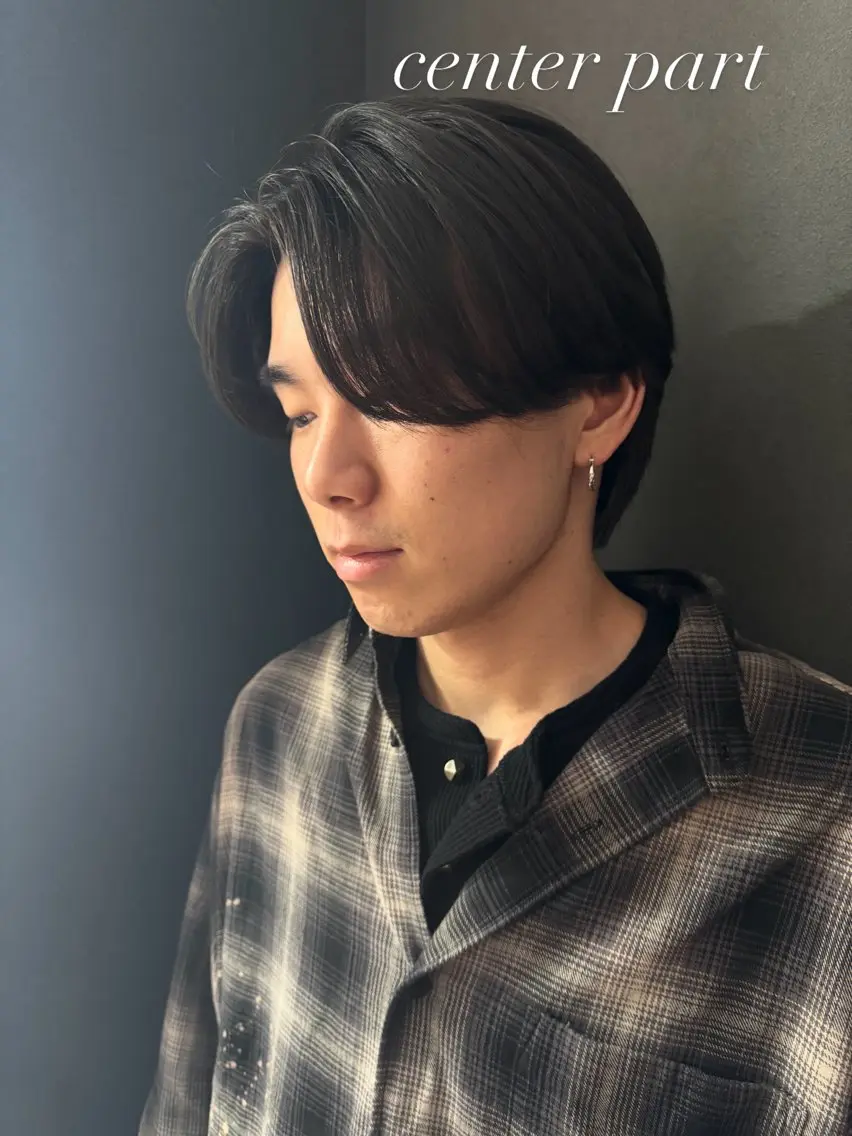ミディアム パーマ カット パーマ ✨メンズ支持率no1 野上✨のヘアスタイル